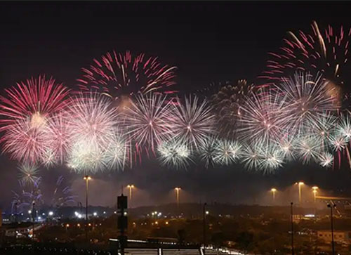 通江县焰火晚会